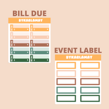 Load image into Gallery viewer, Z 2023 August Monthly Calendar | Add on | Bill Due (7x9)
