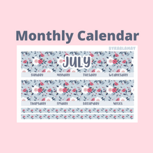 Load image into Gallery viewer, Z 2023 July Monthly Calendar | Add on | Bill Due (7x9)
