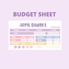 Load image into Gallery viewer, Z 2023 April Budget | Check-in | Trackers
