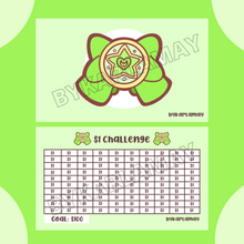 Load image into Gallery viewer, SAVINGS CHALLENGE MAGICAL BOW | A6 ZIPLOC CASH ENVELOPE
