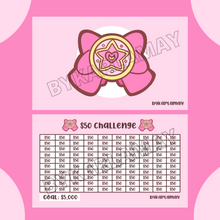 Load image into Gallery viewer, SAVINGS CHALLENGE MAGICAL BOW | A6 ZIPLOC CASH ENVELOPE

