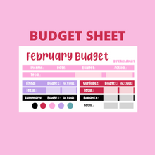 Load image into Gallery viewer, Z 2023 February Budget | Check-in | Trackers
