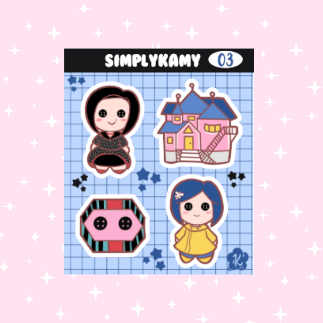STICKER SHEET | Button Eyes