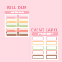 Load image into Gallery viewer, Z 2023 June Monthly Calendar | Add on | Bill Due (7x9)
