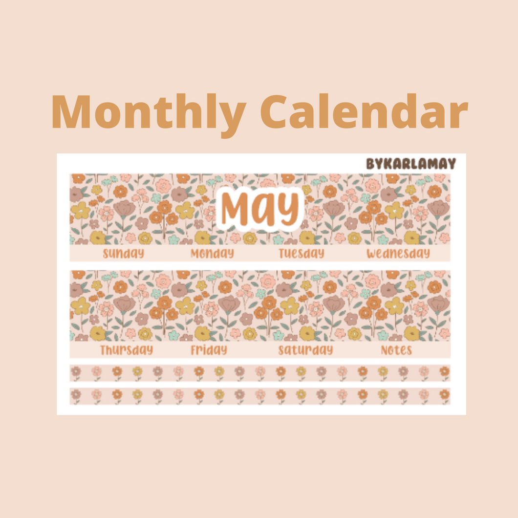 Z 2023 May Monthly Calendar | Add on | Bill Due (7x9)