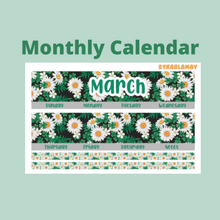 Load image into Gallery viewer, Z 2023 March Monthly Calendar | Add on | Bill Due (7x9)
